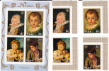 NIUE  1979  Internationa Year Of The Child   Paintings  Stamps And  Souvenir Sheets  Sc 237-240   MNH ** - Niue