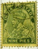 India 1932 King George V 9p - Used - 1911-35 King George V