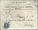 BILBAO CC CONSERVAS LA BILBAINA A FRANCIA CON SELLO ALFONXO XIII CADETE - Covers & Documents