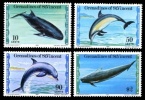 (03) St. Vincent Grenad. Marine Mammals / Mammiferes / Whales / Baleines / Wale ** / Mnh  Michel 182-85 - St.Vincent & Grenadines