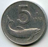 Italie Italia 5 Lire 1952 Alu KM 92 - 5 Lire