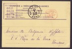 Belgium CLOUTERIE & TRÉFILERIE DES FLANDRES Meter Stamp Card GENT - GAND 1928 (2 Scans) - Covers & Documents