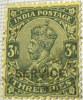 India 1911 King George V 3p - Used - 1911-35 Roi Georges V