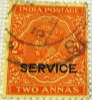 India 1911 King George V Overstamped Service 2a - Used - 1911-35  George V