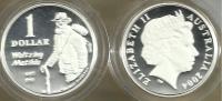 AUSTRALIA  $1 WALTZING MATILDA FROM MASTERPIECES IN SILVER 2004 PROOF QEII  READ DESCRIPTION CAREFULLY!! - Autres & Non Classés