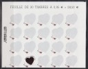 = La 1/2 Feuille Support Des Timbres Saint Valentin Maurizio Galante -50g N°511 Avec 1 Timbre Neuf Adhésif - Non Classés