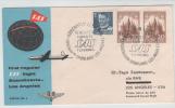 Denmark First SAS Flight Copenhagen - Greenland - Los Angeles 15-11-1954 - Lettres & Documents
