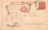 Storia Postale 1895  Cartolina   Con Annullo   Grottammare - Stamped Stationery