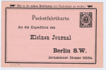 Neue Berliner Omnibus U. Packetfahrt  Actien Gesellschaft., Prive Courier-Karte, Ganzsache, (6) - Privatpost