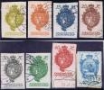 Liechtenstein 1920 Satz Wappenmuster Zu#17-24 Gestempelt - Used Stamps