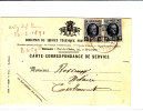 N°193-194 NEERHEYLISSEM 25.V.1925 S/CP Correspondance De Service V.Tirelemont.TB - Covers & Documents