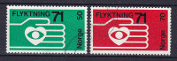 Norway 1971 Mi. 623-24 Internationale Flüchtlingshilfe Complete Set !! - Oblitérés