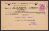 Belgium Bois Du Nord, D'Amerique & Du Pays Scieries Mécaniques Veuve LEXANDRE MARTIN Frameries 1927 Card HAREN (2 Scans) - Covers & Documents