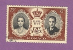 MONACO TIMBRE N° 477 OBLITERE MARIAGE PRINCIER - Usati