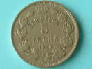 1930 VL - 5 FRANK EEN BELGA / Morin 383a ( Uncleaned Coin / For Grade, Please See Photo ) !! - 5 Francs & 1 Belga