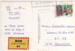 Beau Timbre   / Carte Du 17/9/87 , Cerf , 2 Scans - Cartas & Documentos