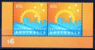 Australia 2011 Commonwealth Heads Of Government Meeting Perth 60c Pair From Bottom Of Sheet MNH - Ungebraucht