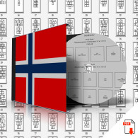 NORWAY STAMP ALBUM PAGES 1855-2011 (187 Pages) - Anglais