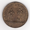 Medaglia - Sacra Famiglia - Cuore Di Gesù  - 1850 -  Diam. 47 Peso 48.6 - Bronzo (35) - Autres & Non Classés