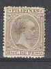 Espana , FILIPINAS 1891:   Yvert N° 119 , 2 4/8  C Gris Olive ,Alfonso XIII, NEUF ** ;B/TB - Philippines