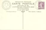 N°   236-CPI   CP OFF EXPO PHILATELIQUE  STRASBOURG           Le  4/12 JUIN1927 - Cartas & Documentos