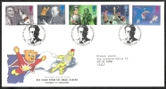 1996 GB FDC BIG STARS FROM THE SMALL SCREEN CHILDREN'S TV CHARACTERS - 001 - 1991-2000 Decimal Issues