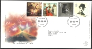 1999 GB FDC ENTERTAINERS' TALE - 005 - 1991-2000 Em. Décimales