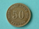 1875 A - 50 PFENNIG / KM 6 ( Uncleaned - For Grade, Please See Photo ) ! - 50 Pfennig
