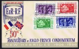 1956 50th Anniversary Of Anglo-French Condominium  English Set FDC - FDC