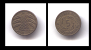 5 RETENPFENNIG 1924 A - 5 Renten- & 5 Reichspfennig