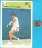 MARTINA NAVRATILOVA - Yugoslavia Vintage Card Svijet Sporta * USA Tennis Star * Tenis Sport - Tennis