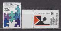 H0271 - UNO ONU NEW YORK N°335/36 ** HANDIKAPES - Unused Stamps