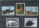 5 Timbres Avec  Différents Animaux - Bears