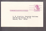 Postal Card - Abraham Lincoln - A. N. Prentice, Campaign Chairman - 1961-80