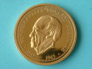 BUNDESKANZLER KONRAD ADENAUER1949-1963 ( Goudkleurig 30 Mm. / 12,3 Gr. - For Grade, Please See Photo ) ! - Other & Unclassified