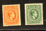 Jamaica 1951 King George VI 2v MLH - Jamaïque (...-1961)