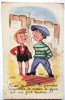 CPA ILLUSTRATEUR DUTREIX CIGARETTE FUMEUR TABAC ENFANTS ENFANT JEUNES HOMMES CASQUETTE AFFICHE CINEMA GALA ZIZI - Documents