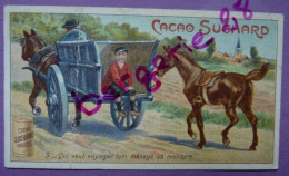 CHROMO IMAGE - CHOCOLAT SUCHARD VELMA MILKA Qui Veut Voyager Loin Ménage Sa Monture Morale (carriole, Cheval, Enfant) - Suchard