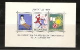 LUXEMBOURG  - 1969 JUVENTUS S/S MNH **   Blk 8 - Blocks & Kleinbögen