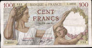 TRES TRES BEAU BILLET DE  CENT FRANCS SULLY DATE DU 7.11.1940 - 100 F 1939-1942 ''Sully''