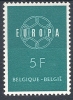 1959 EUROPA BELGIO 5 F MH * - 1959