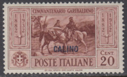 EGEO - CALIMNO - GARIBALDI N. 18 - Cv 70 Euro - GOMMA INTEGRA - MNH** - LUXUS POSTFRISCH - Ägäis (Calino)