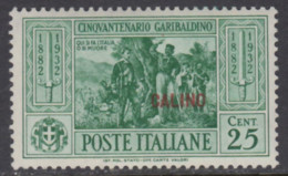 EGEO - CALIMNO - GARIBALDI N. 19 - Cv 70 Euro - GOMMA INTEGRA - MNH** - LUXUS POSTFRISCH - Aegean (Calino)