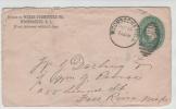 USA Cover Postal Stationery Woonsocket R. I. Sent To Fall River MASS.15-8-1891 - ...-1900