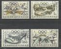 CZECHOSLOVAKIA 1968 - OLYMPIC WINTER GAMES - CPL. SET - USED OBLITERE GESTEMPELT - Inverno1968: Grenoble