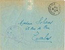Carta TARBES (Hautes Pyrenées) 1944. Subdivision Militaire - Lettres & Documents