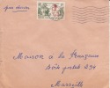 BANGUI - OUBANGUI - 1956 - Colonies Francaises,Afrique,avion, Lettre,marcophilie - Autres & Non Classés