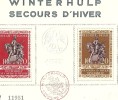 SECOURS D´HIVER - WINTERHULP BRUSSEL - Oblitération Spéciale Au Premier Jour De L´émission 1943 - Zonder Classificatie