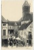 Carte Postale Ancienne Saulieu - Place  De La Fontaine Saint Andoche - Marché, Commerces - Saulieu