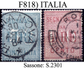 Italia-F00818 - 1884 - Segnatasse - Sassone: N.15/16 (o) - Privi Di Difetti Occulti. - Portomarken